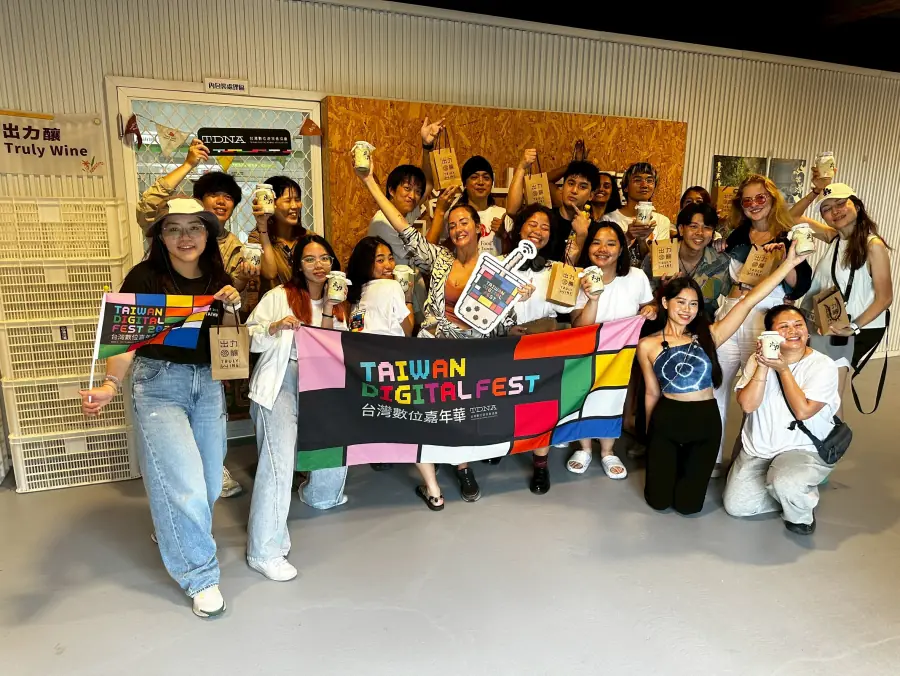 A joyful group at the Truly Wine making experience